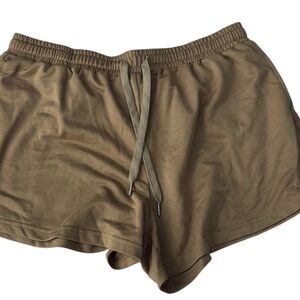 Casual Brown Women's Shorts Size XXL